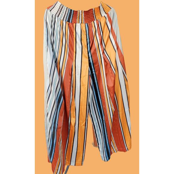 Wild Vintage wide leg retro 1970's pants! Monroe & Main. 2x. Palazzo pants. NWOT - Picture 2 of 5